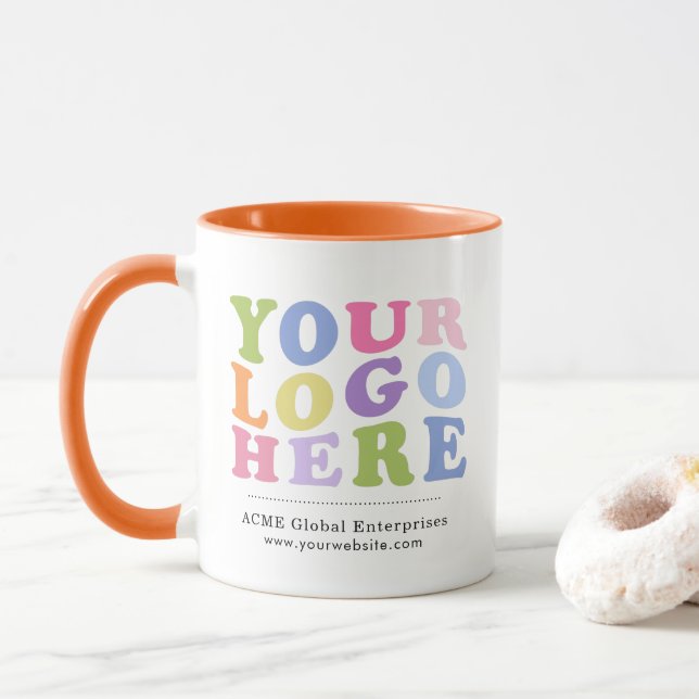 Promotional Items No Minimum, Add Your Logo   Mug Tasse (Mit Donut)
