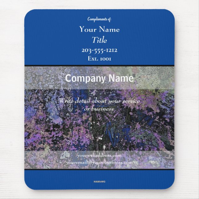 Promotional Mousepad Blue - HAMbyWG (Vorne)