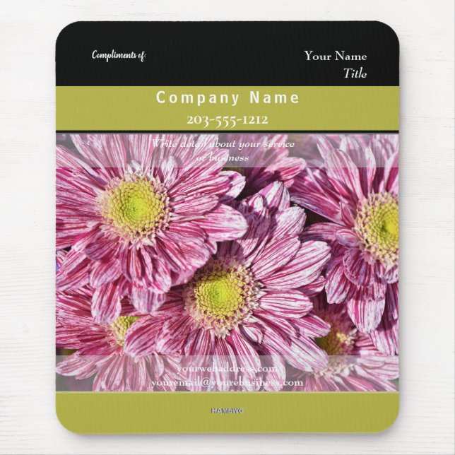 Promotional Mousepad Gerber Daisies - HAMbyWG (Vorne)
