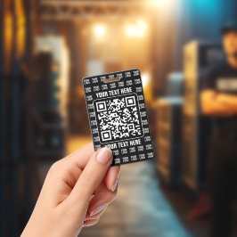 Promotional QR code (editable) plus Logo Pattern Ausweis