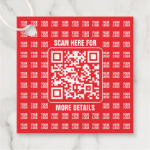 Promotionaler QR-Code (editierbar) mit Logo-Muster