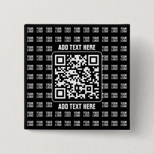 Promotionaler QR-Code (editierbar) plus Logo-Muste Button