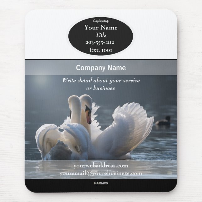 Promotionmousepad Swans HAMbyWG Mouse Pad Mousepad (Vorne)