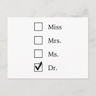 Promotionsgeschenke für Frauen Postkarte