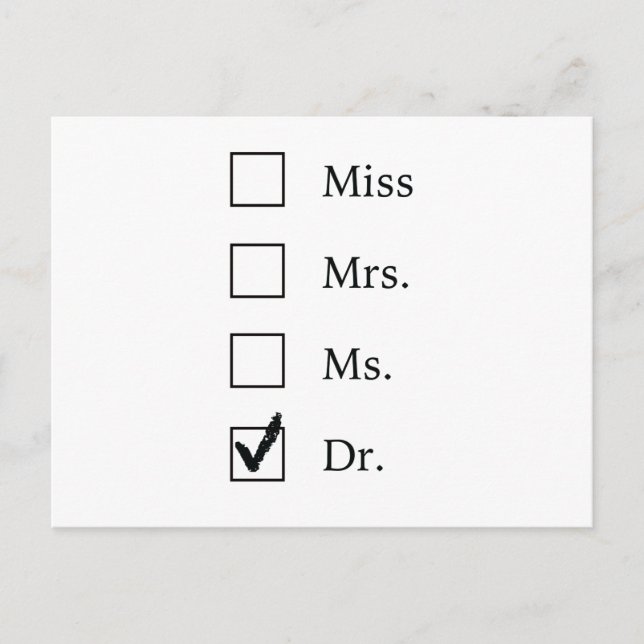 Promotionsgeschenke für Frauen Postkarte (Vorderseite)