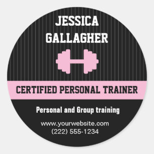 Promotionsticker für Personal Trainer Runder Aufkleber