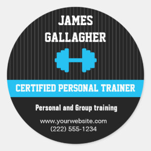 Promotionsticker für Personal Trainer Runder Aufkleber