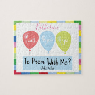 Promposal Ballon-Monogramm-Puzzlespiel Puzzle