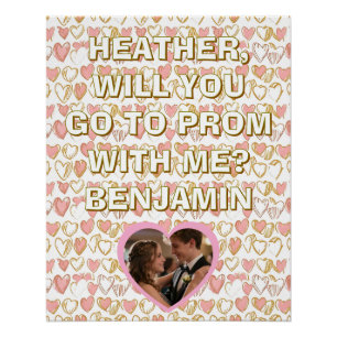 Promposal   Geh mit mir zum Abschlussball Frage Fo Poster
