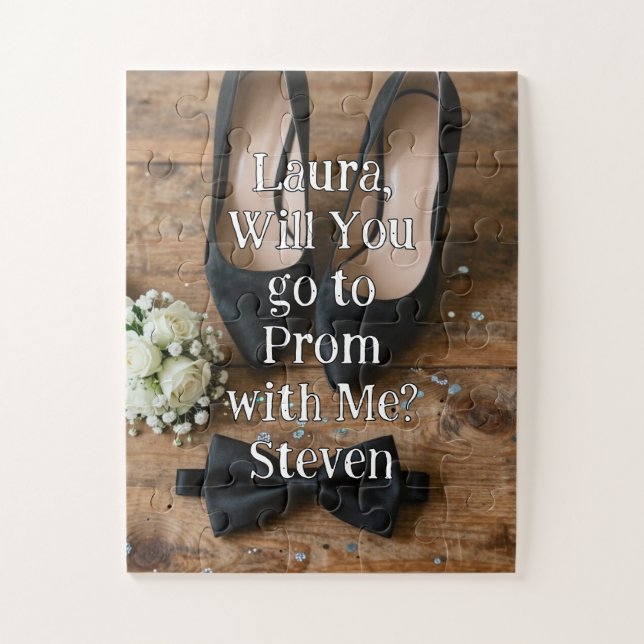 Promposal | Go to Prom with Me Yes or No? Puzzle (Vertikal)