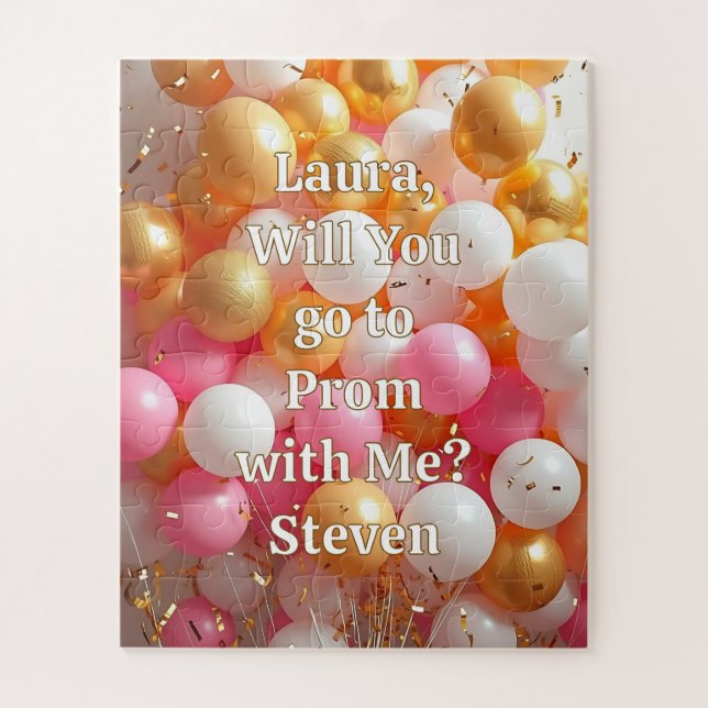 Promposal | Go to Prom with Me Yes or No? Puzzle (Vertikal)