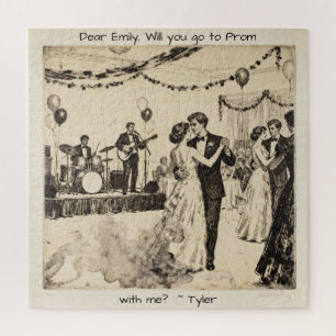 Promposal Wirst du mit mir zum Abschlussball geh Puzzle