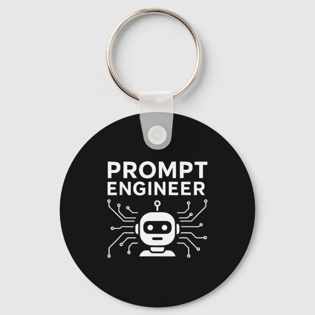 Prompt Engineer Apparel Funny Ai Tech Humor Gift  Schlüsselanhänger (Vorderseite)