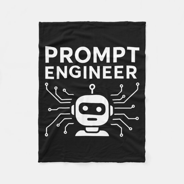 Prompt Engineer Bekleidung Lustig Ai Tech Humor Ge Fleecedecke (Vorderseite)