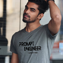 Prompt Ingenieur minimalistischer Spruch T-Shirt