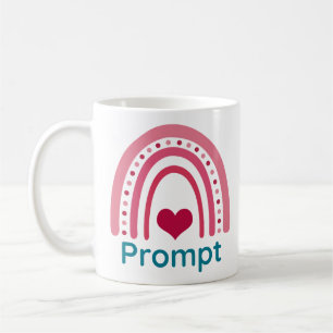 Prompt Viva Magenta Boho Rainbow Kaffeetasse