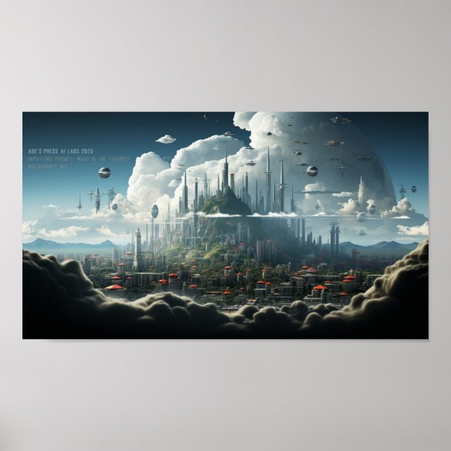 "Prompt: Was ist die Zukunft?" Poster (Vorne)