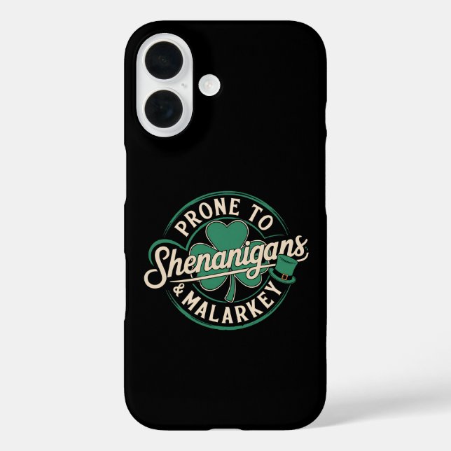 Prone to Shenanigans & Malarkey St Patrick's Day Case-Mate iPhone Hülle (Rückseite)