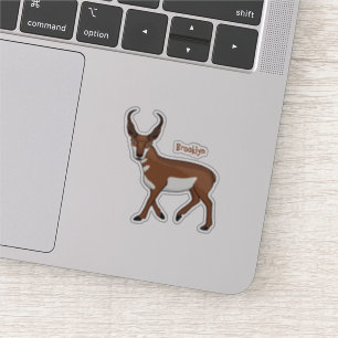 Pronghorn-Antiope-Cartoon Aufkleber