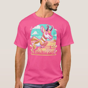 Pronghorn Hunter Animal Hunt Rifle Antelope Huntin T-Shirt