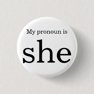 Pronomen-Abzeichen Button
