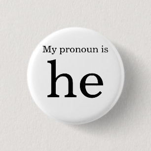 Pronomen-Abzeichen Button