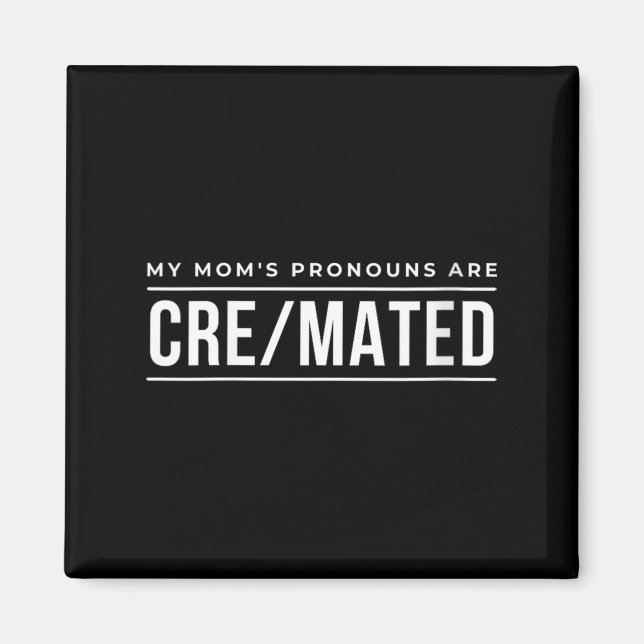 Pronomen meiner Mutter sind erschaffen und gematch Magnet (Vorne)