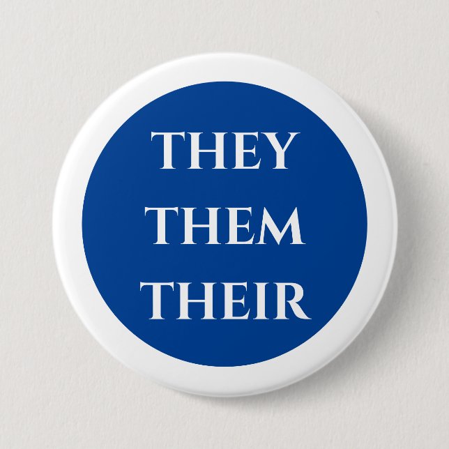 Pronomen They Them Their Button (Vorderseite)
