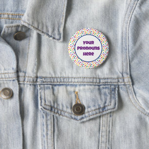 PRONOTIERT Rainbow-Sprinkles-Rainbow-LGBT-Pride-Fl Button