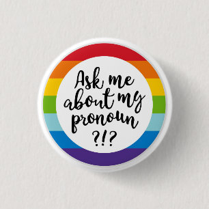 Pronoun Abzeichen Button