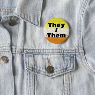 Pronoun Maverique Pride Flag individuell einstellb Button
