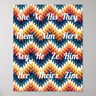 Pronoun-Plakat Poster