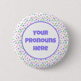 PRONOUNS-Flag für Regenbogensprinklen, Trigender-P Button