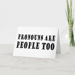 Pronouns Karte
