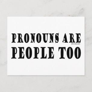 Pronouns Postkarte