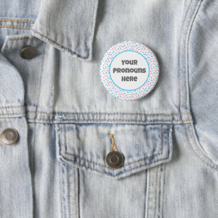 PRONOUNS: Rainbow Sprinkles Transgender Pride Flag Button