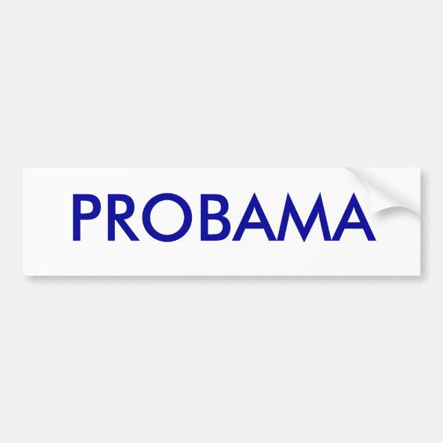 Proobama-Autoaufkleber Autoaufkleber (Vorne)