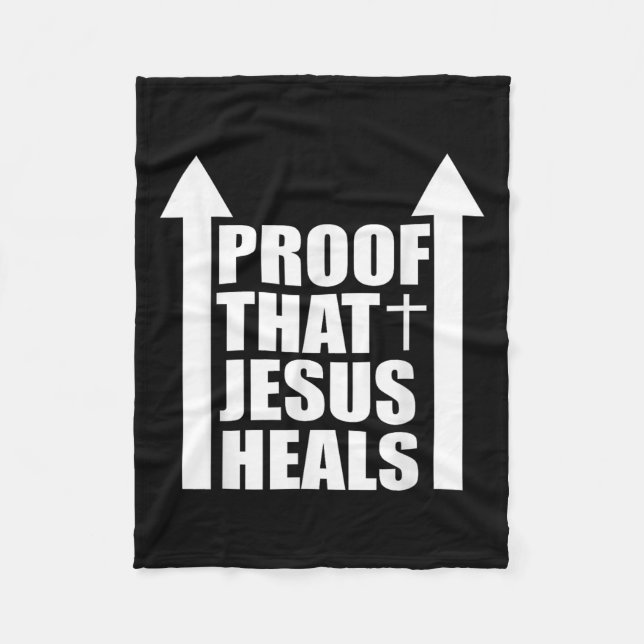 Proof That Jesus Heals - I Am Healed - Christian  Fleecedecke (Vorderseite)