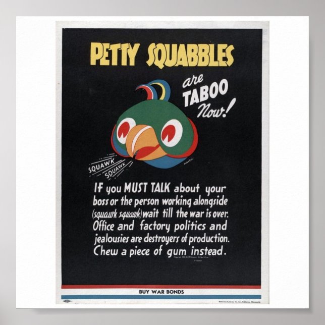 Propaganda des Weltkriegs Poster (Vorne)