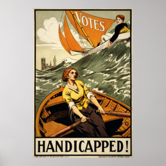 Propaganda für das Frauenwahlrecht Poster