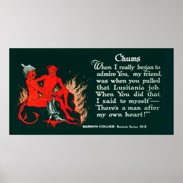 PROPAGANDA POSTER AUS DEM 1. Weltkrieg - 1918 (Vorne)