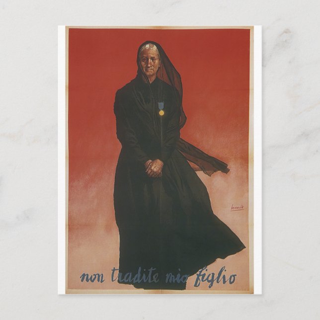 Propaganda Poster betrügen Postkarte (Vorderseite)