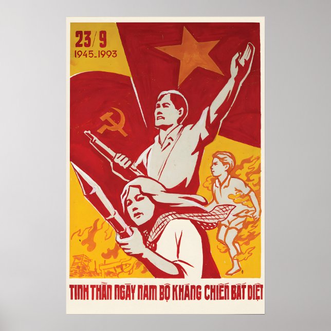Propaganda Poster Vietnam war In memory of the (Vorne)