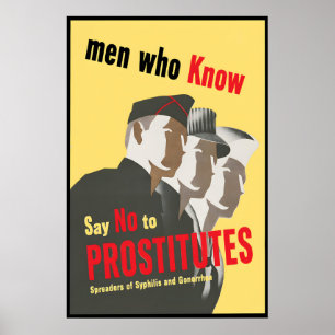 Propagandaplakat USA Männer, die Bescheid wissen. Poster