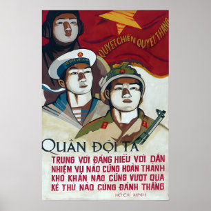 Propagandaplakat Vietnamkrieg Unsere Armee Nord Poster