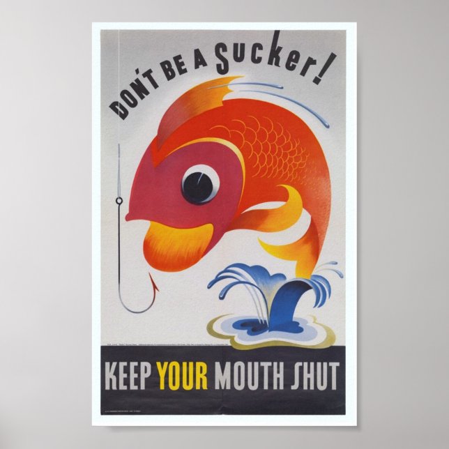 Propagandaposter des Zweiten Weltkriegs Poster (Vorne)