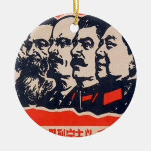 Propagandavorsitzender der Kommunisten Mao Stalin Keramik Ornament