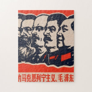 Propagandavorsitzender der Kommunisten Mao Stalin Puzzle