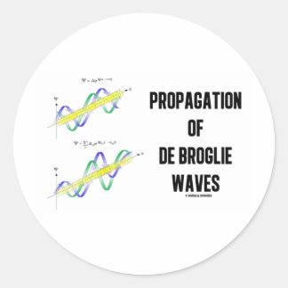Propagation von Gezeiten (Physik) Runder Aufkleber