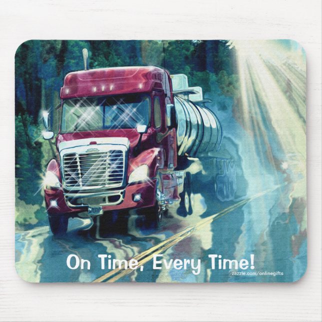 Propan Delivery Truck Transport Art Mousepad (Vorne)